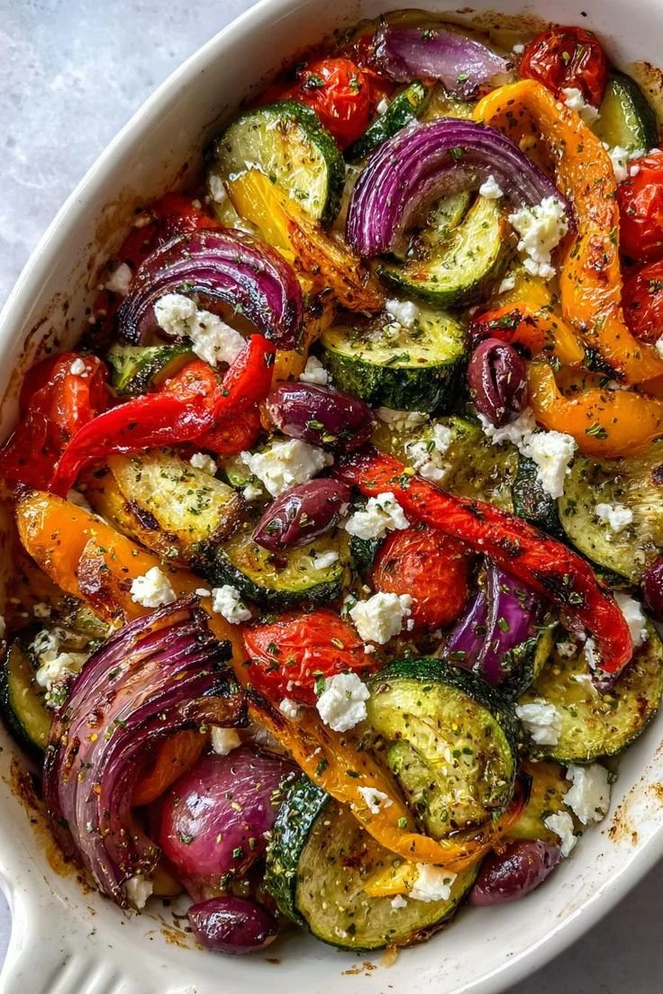 One Pan Greek Veggies
