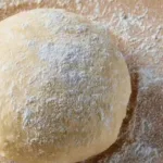 Picture of quick and easy homemade pizza dough ready for baking