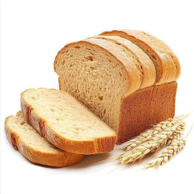 Three slices of bread with wheat ears and wheat on the side | Premium AI-generated image 2 Three slices of bread with wheat ears and wheat on the side | Premium AI-generated image